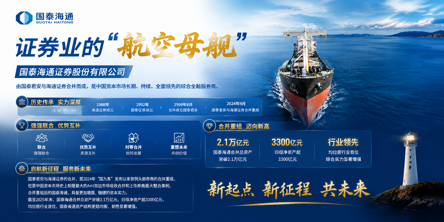 证券业的航空母舰，国泰海通证券企业介绍